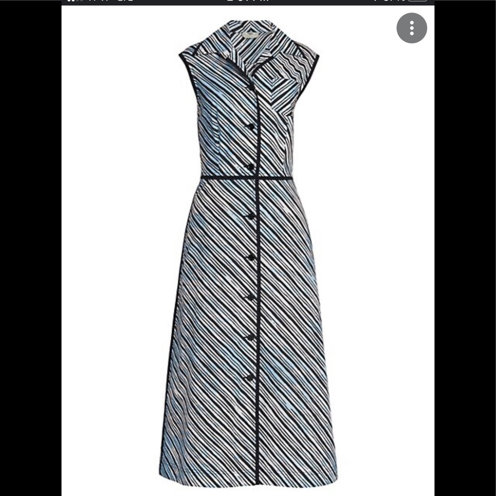 Fendi Skylines Sleeveless Shirt Dress  sz 6 NWT
